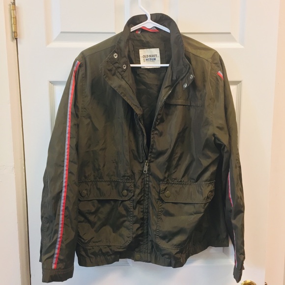 Old Navy windbreaker Olive Green Jacket - Picture 2 of 8